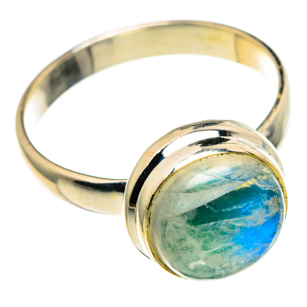 Rainbow Moonstone Rings handcrafted by Anasilvercos - RING85962