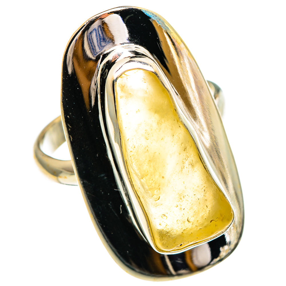 Libyan Desert Glass Rings handcrafted by Anasilvercos - RING85971