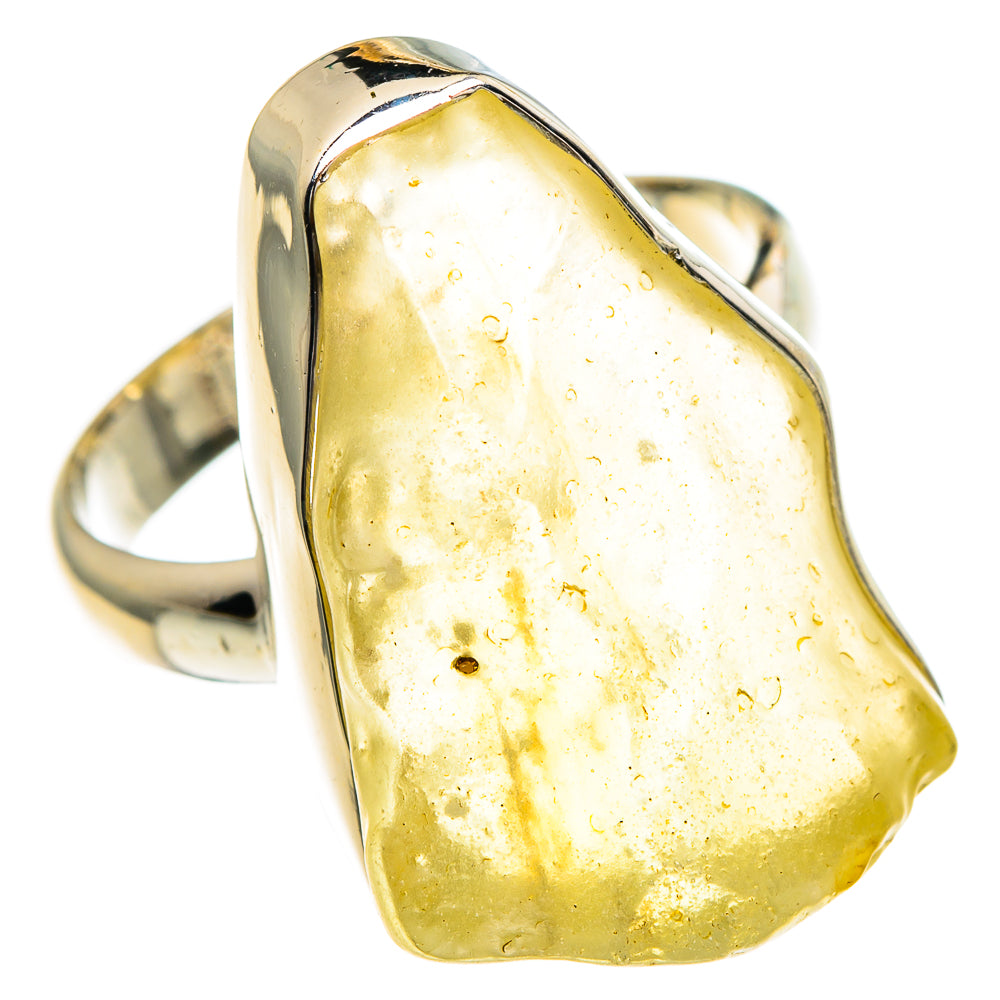Libyan Desert Glass Rings handcrafted by Anasilvercos - RING85973