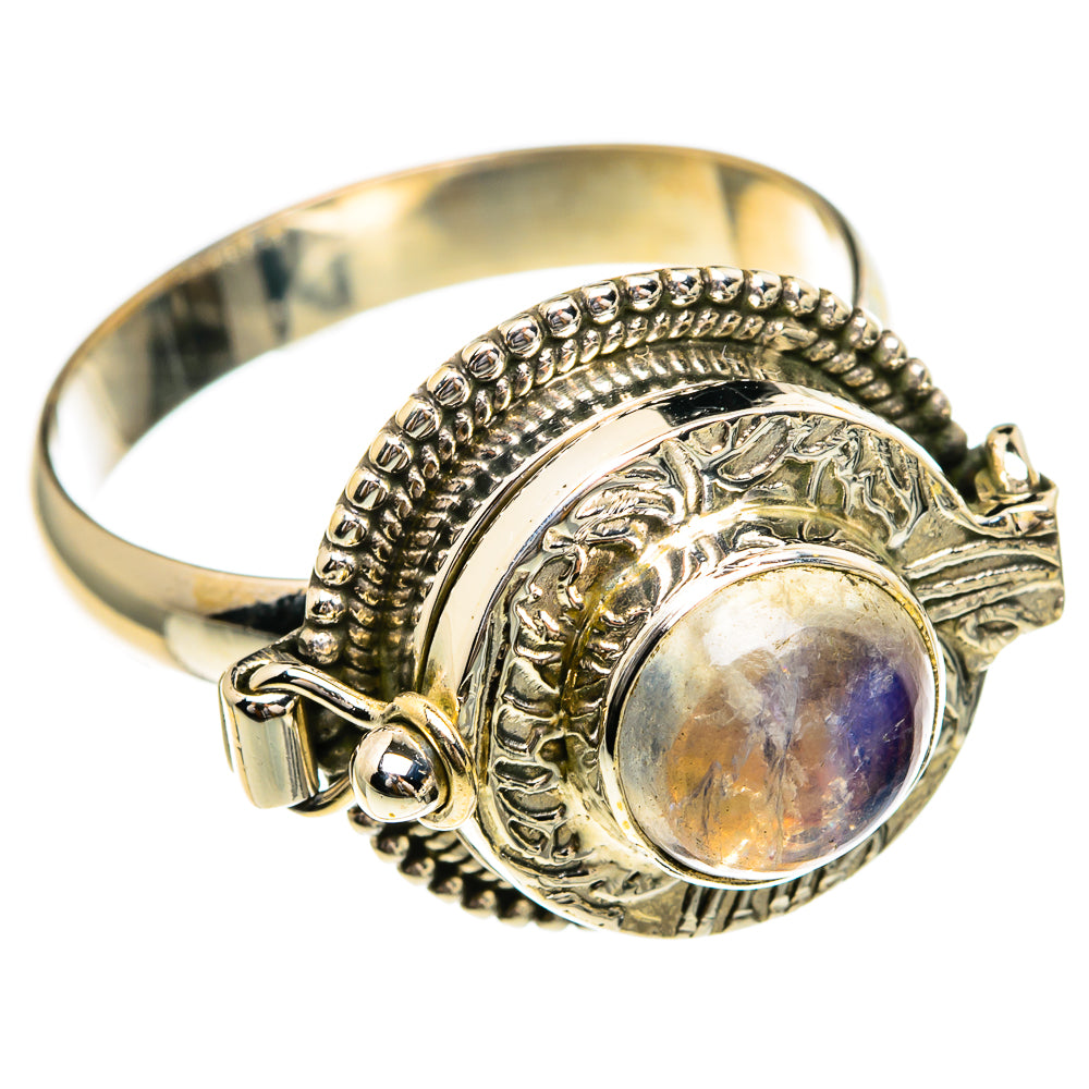 Rainbow Moonstone Rings handcrafted by Anasilvercos - RING85980
