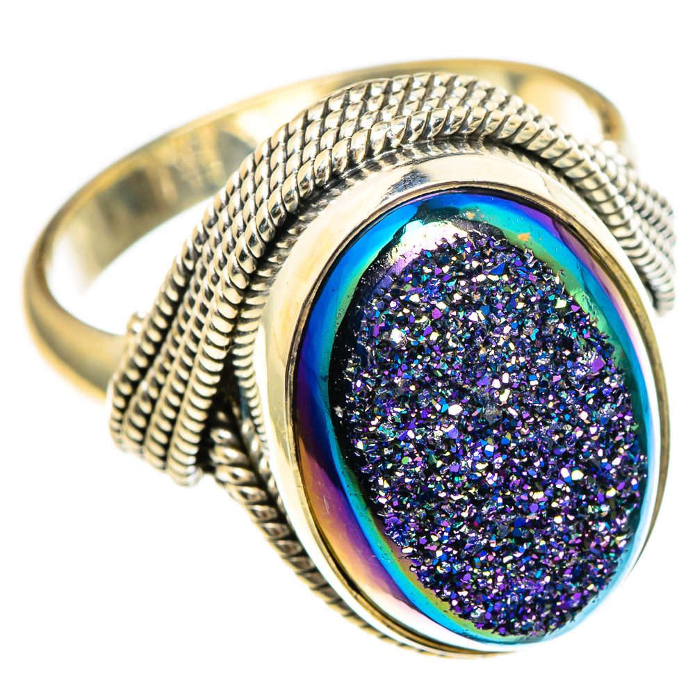 Titanium Druzy Rings handcrafted by Anasilvercos - RING85982