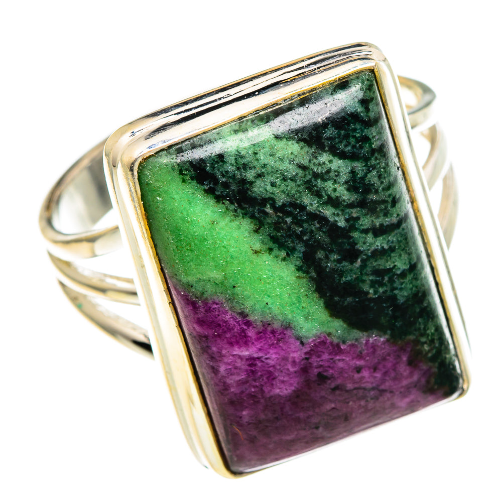Ruby Zoisite Rings handcrafted by Anasilvercos - RING85983