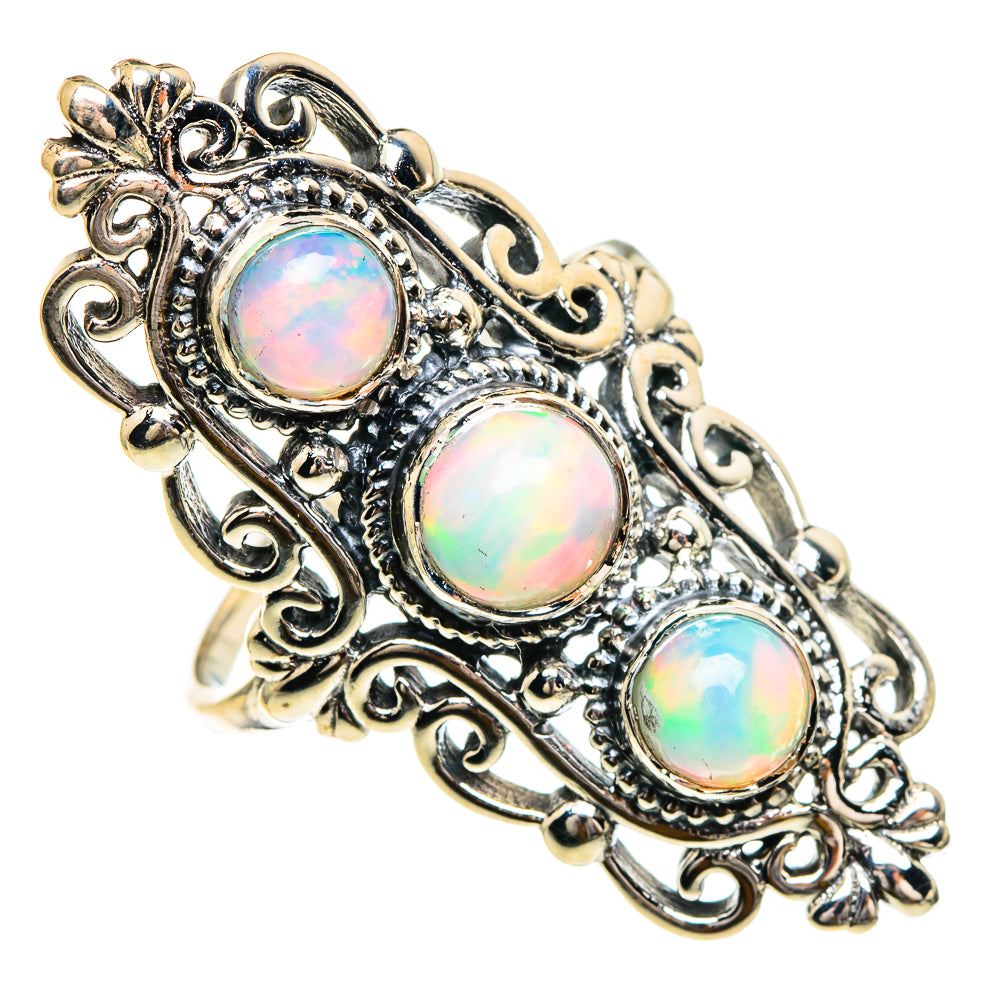 Ethiopian Opal Rings handcrafted by Anasilvercos - RING85986