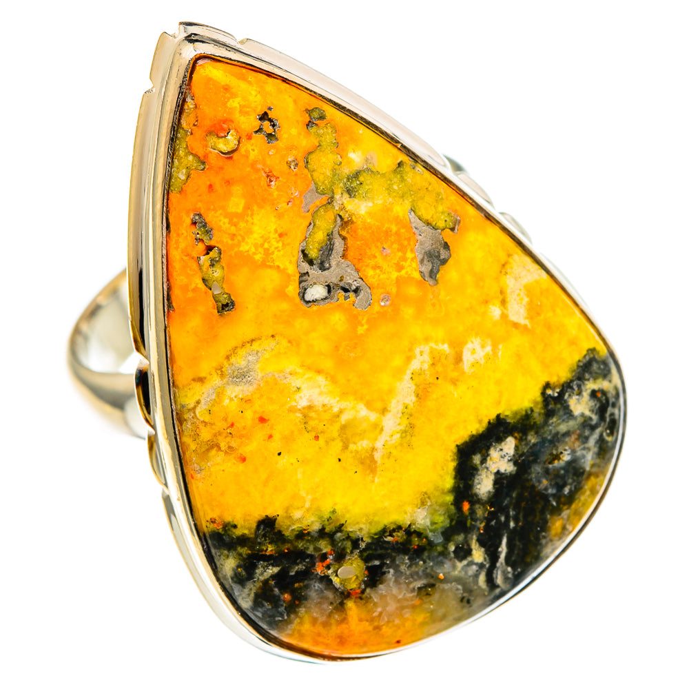 Bumble Bee Jasper Rings handcrafted by Anasilvercos - RING85987