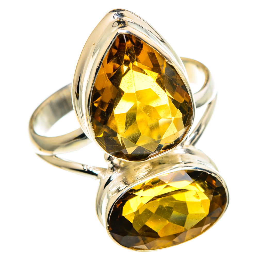 Mandarin Citrine Rings handcrafted by Anasilvercos - RING86003