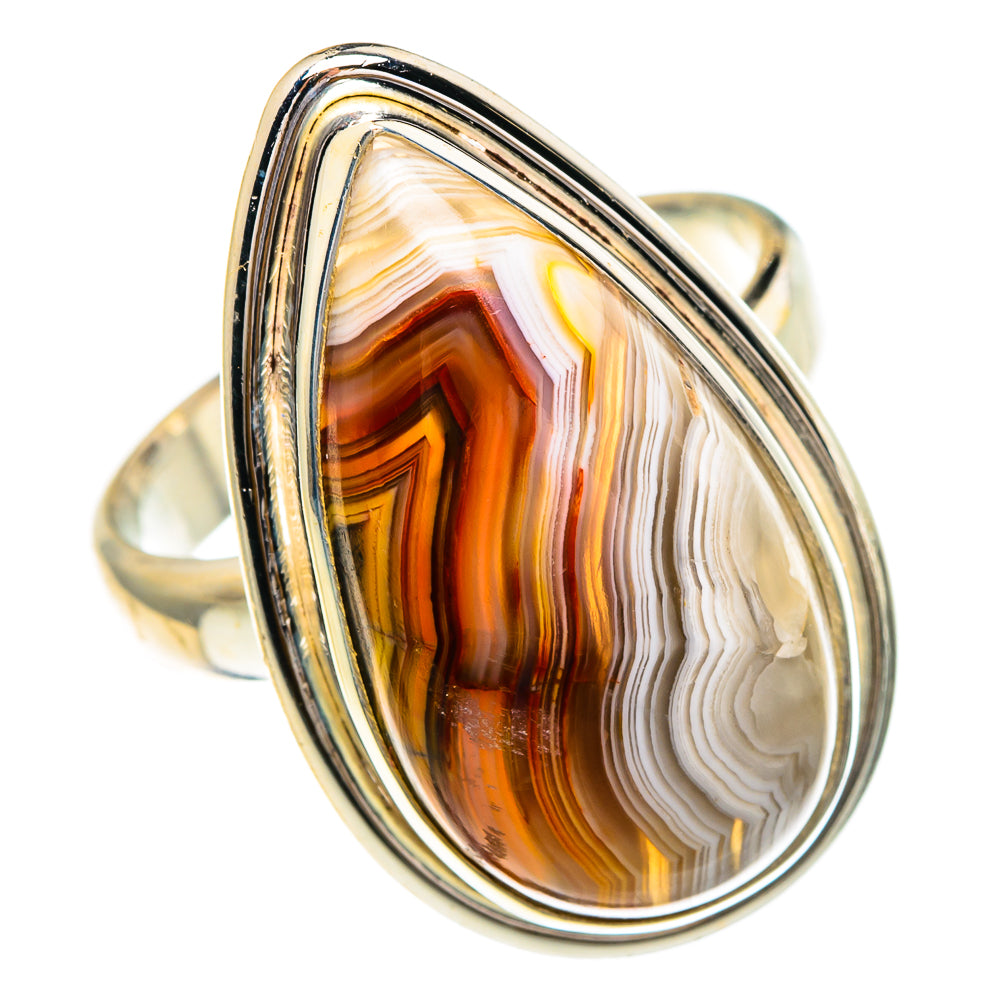 Crazy Lace Agate Rings handcrafted by Anasilvercos - RING86004