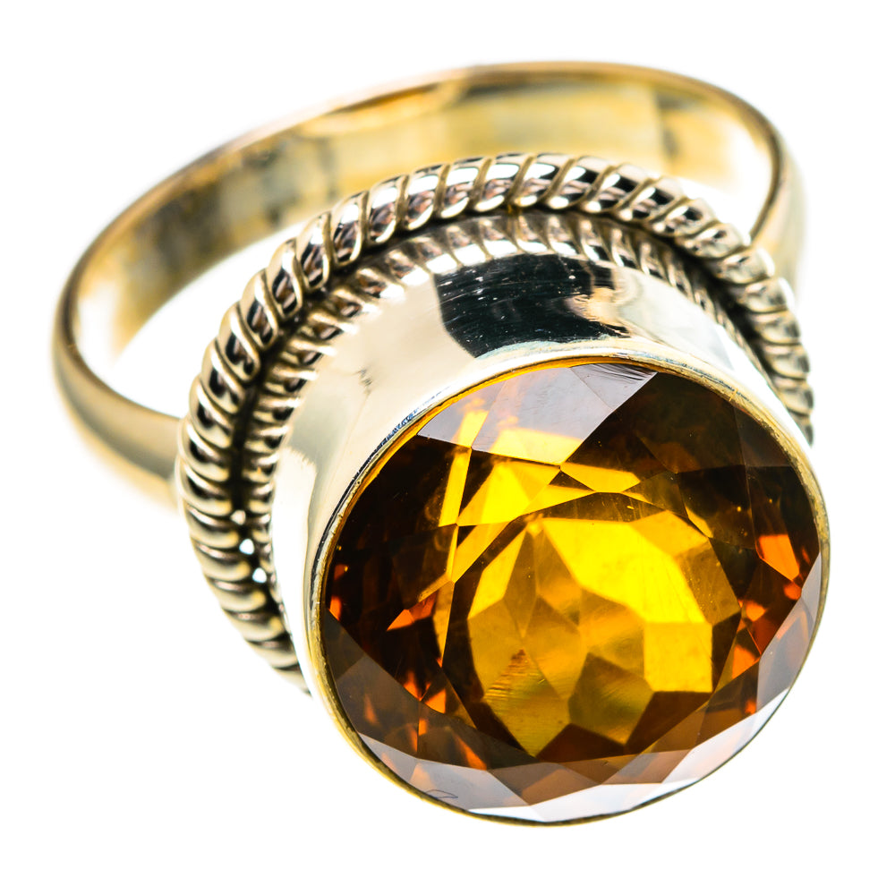 Mandarin Citrine Rings handcrafted by Anasilvercos - RING86007