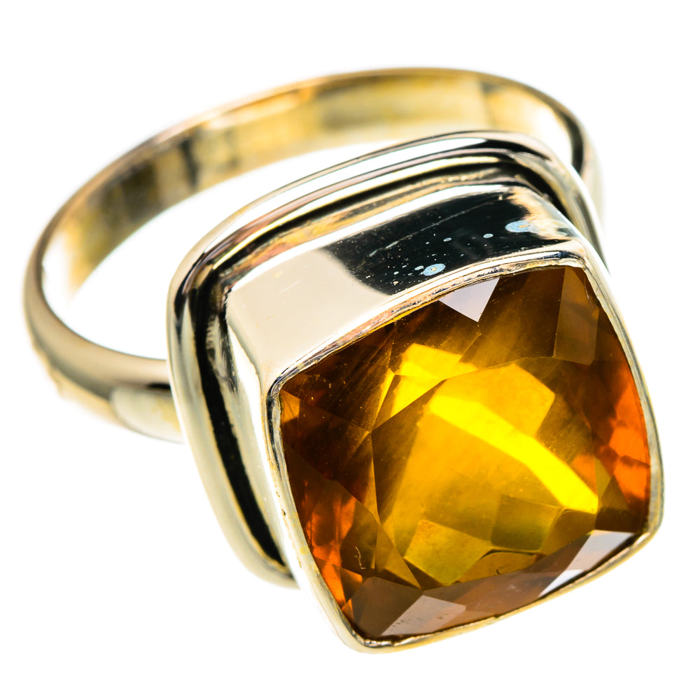 Mandarin Citrine Rings handcrafted by Anasilvercos - RING86008