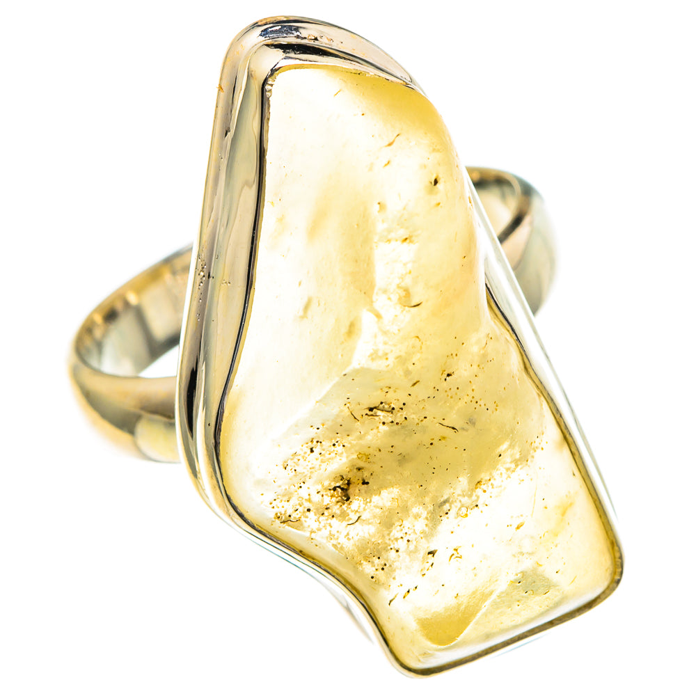 Libyan Desert Glass Rings handcrafted by Anasilvercos - RING86009