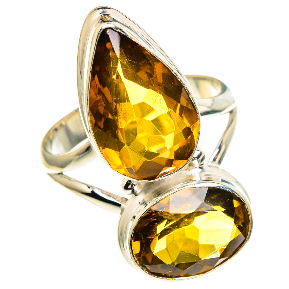 Mandarin Citrine Rings handcrafted by Anasilvercos - RING86012