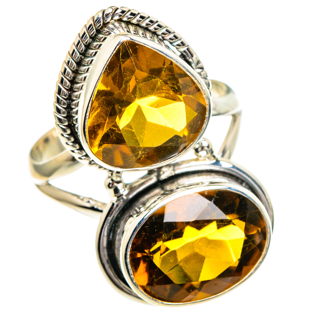 Mandarin Citrine Rings handcrafted by Anasilvercos - RING86015