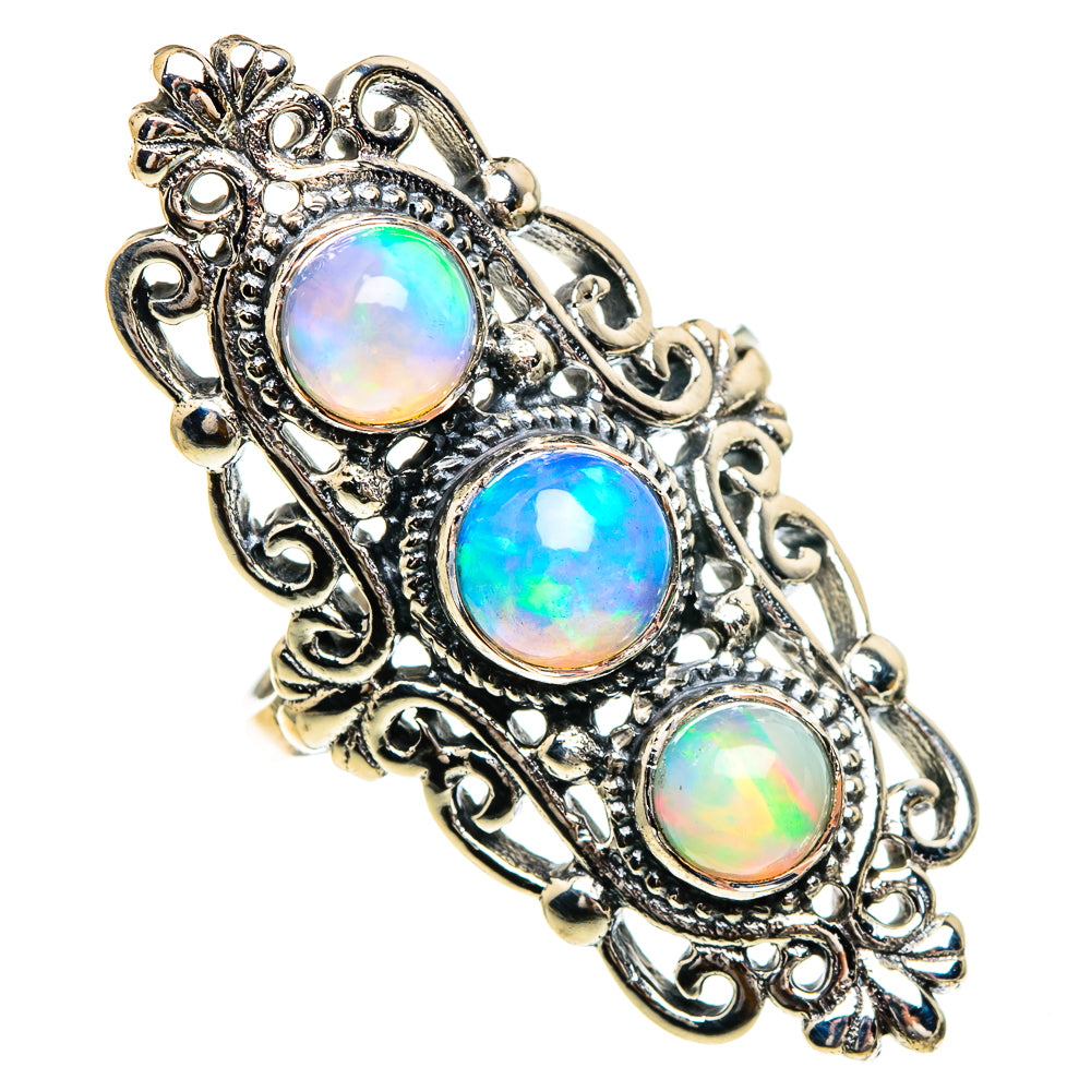 Ethiopian Opal Rings handcrafted by Anasilvercos - RING86022