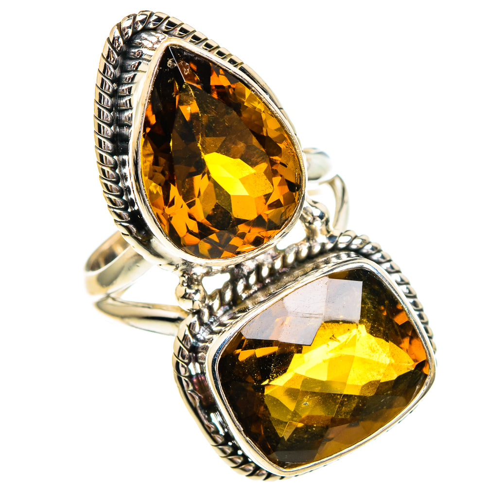 Mandarin Citrine Rings handcrafted by Anasilvercos - RING86033