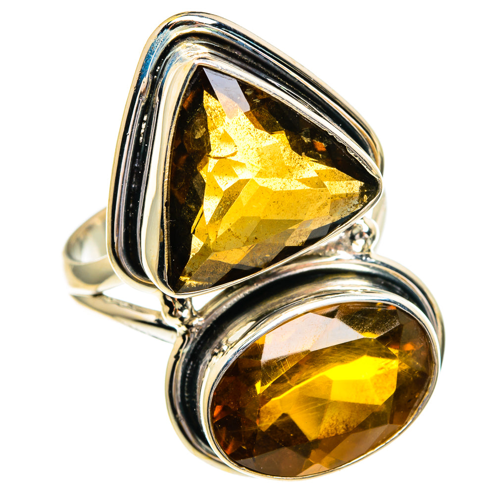 Mandarin Citrine Rings handcrafted by Anasilvercos - RING86035