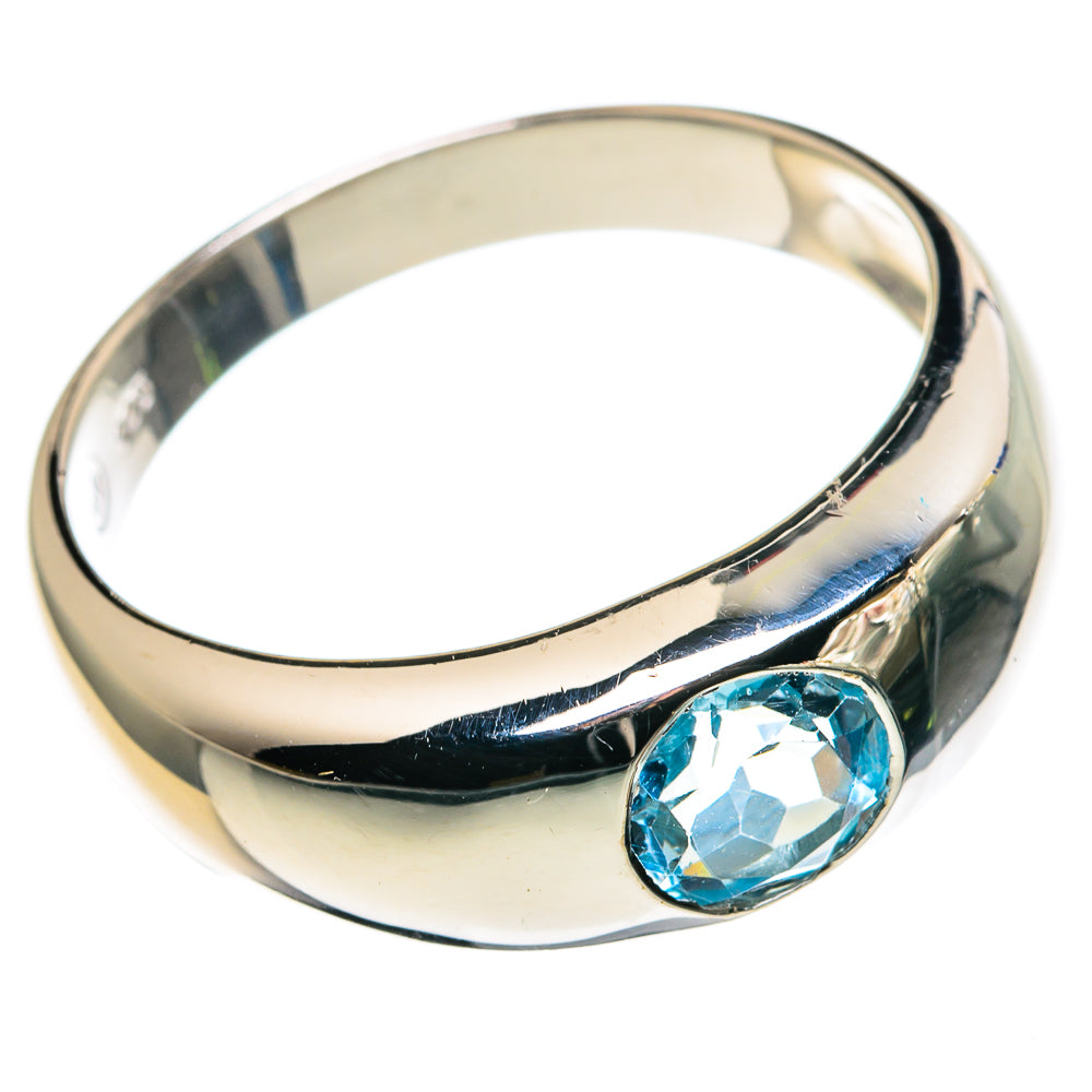 Blue Topaz Rings handcrafted by Anasilvercos - RING86044