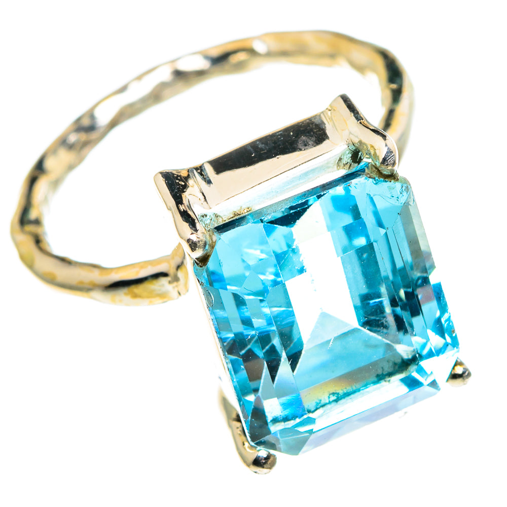 Blue Topaz Rings handcrafted by Anasilvercos - RING86047