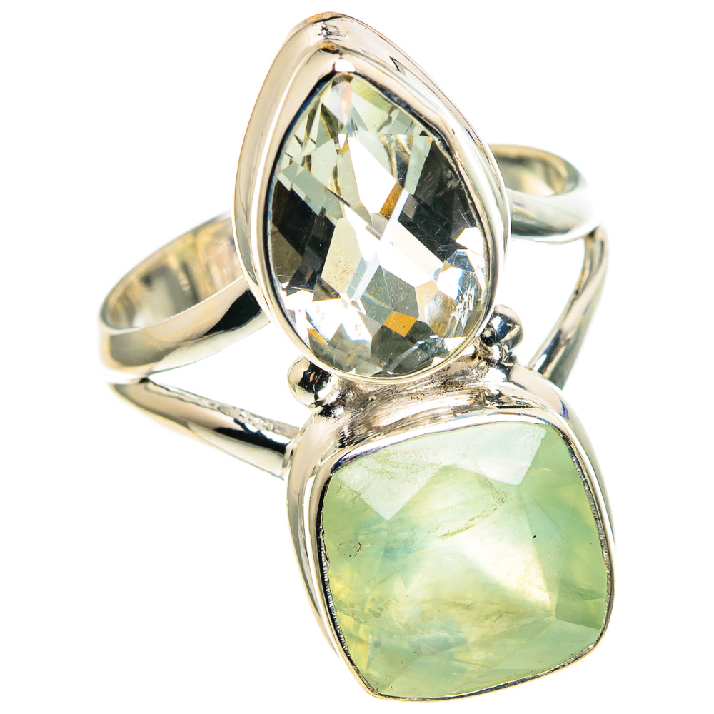 Prehnite Rings handcrafted by Anasilvercos - RING86048