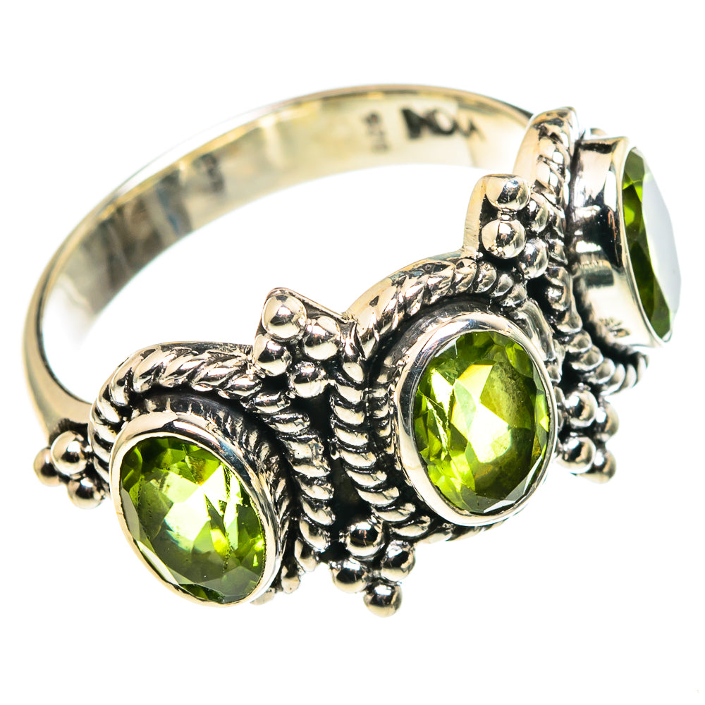 Peridot Rings handcrafted by Anasilvercos - RING86049