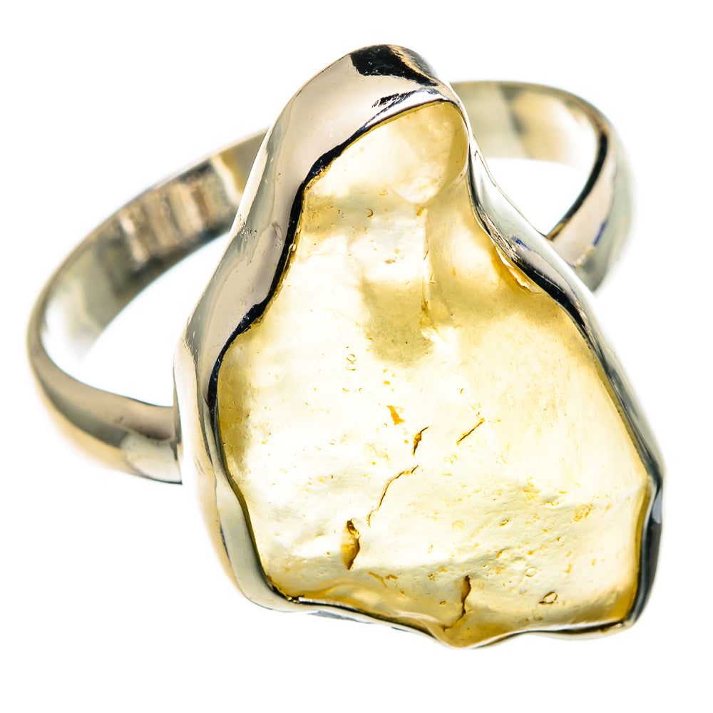 Libyan Desert Glass Rings handcrafted by Anasilvercos - RING86062 - Photo 2