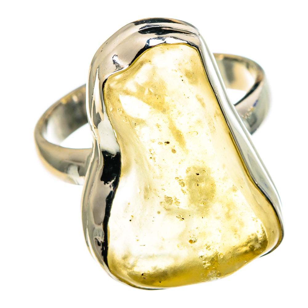 Libyan Desert Glass Rings handcrafted by Anasilvercos - RING86064
