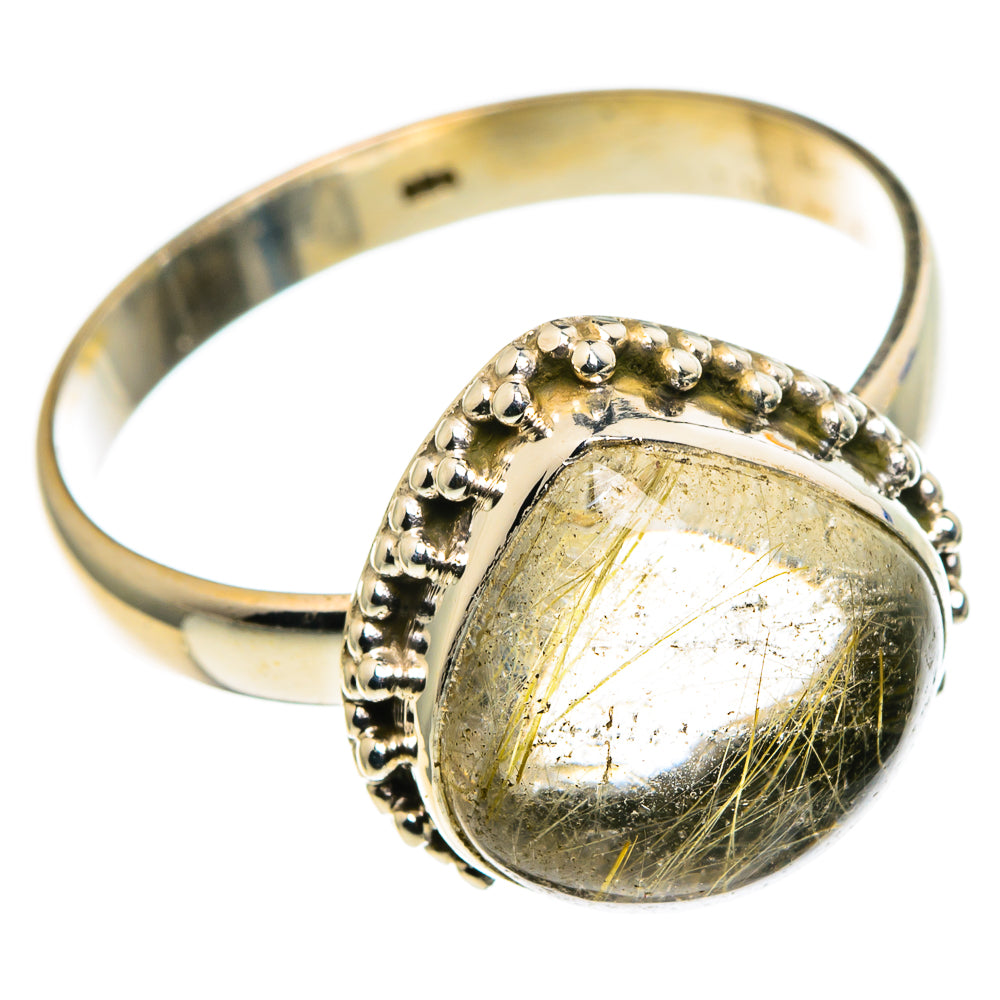 Rutilated Quartz Rings handcrafted by Anasilvercos - RING86075