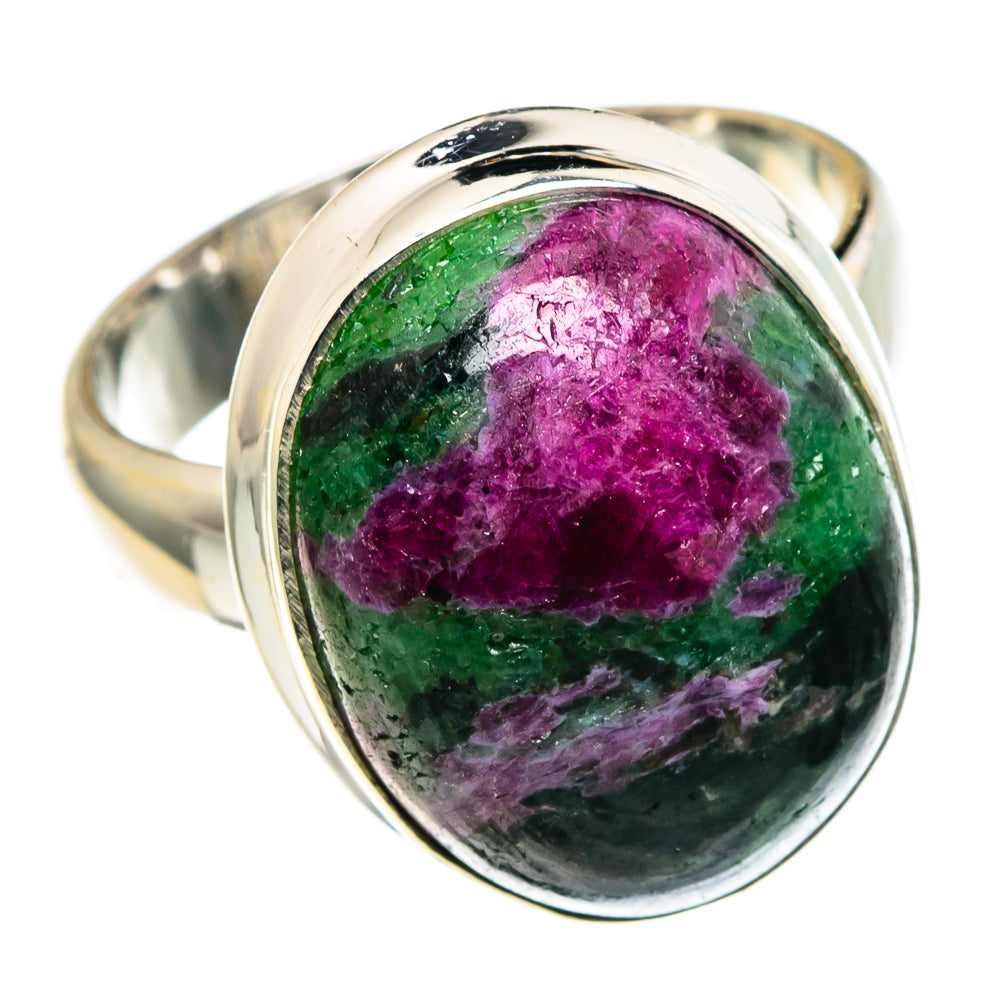 Ruby Zoisite Rings handcrafted by Anasilvercos - RING86080