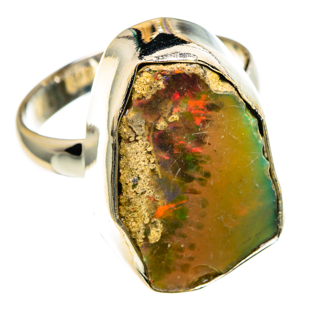 Ethiopian Opal Rings handcrafted by Anasilvercos - RING86084