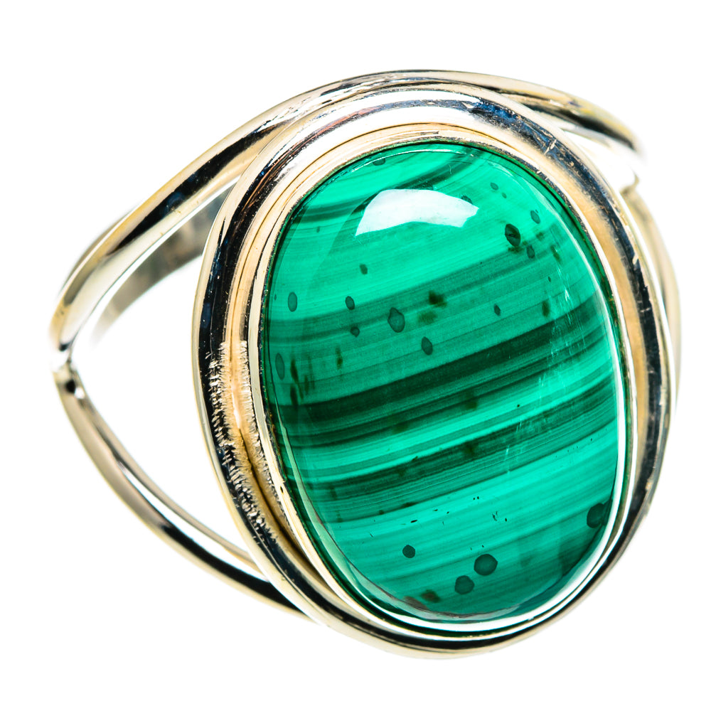 Malachite Rings handcrafted by Anasilvercos - RING86095