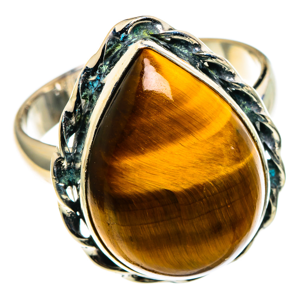 Tiger Eye Rings handcrafted by Anasilvercos - RING86099