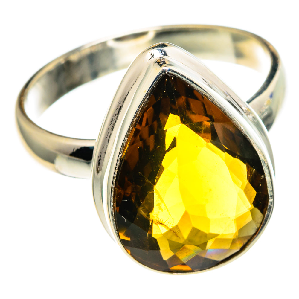 Mandarin Citrine Rings handcrafted by Anasilvercos - RING86103