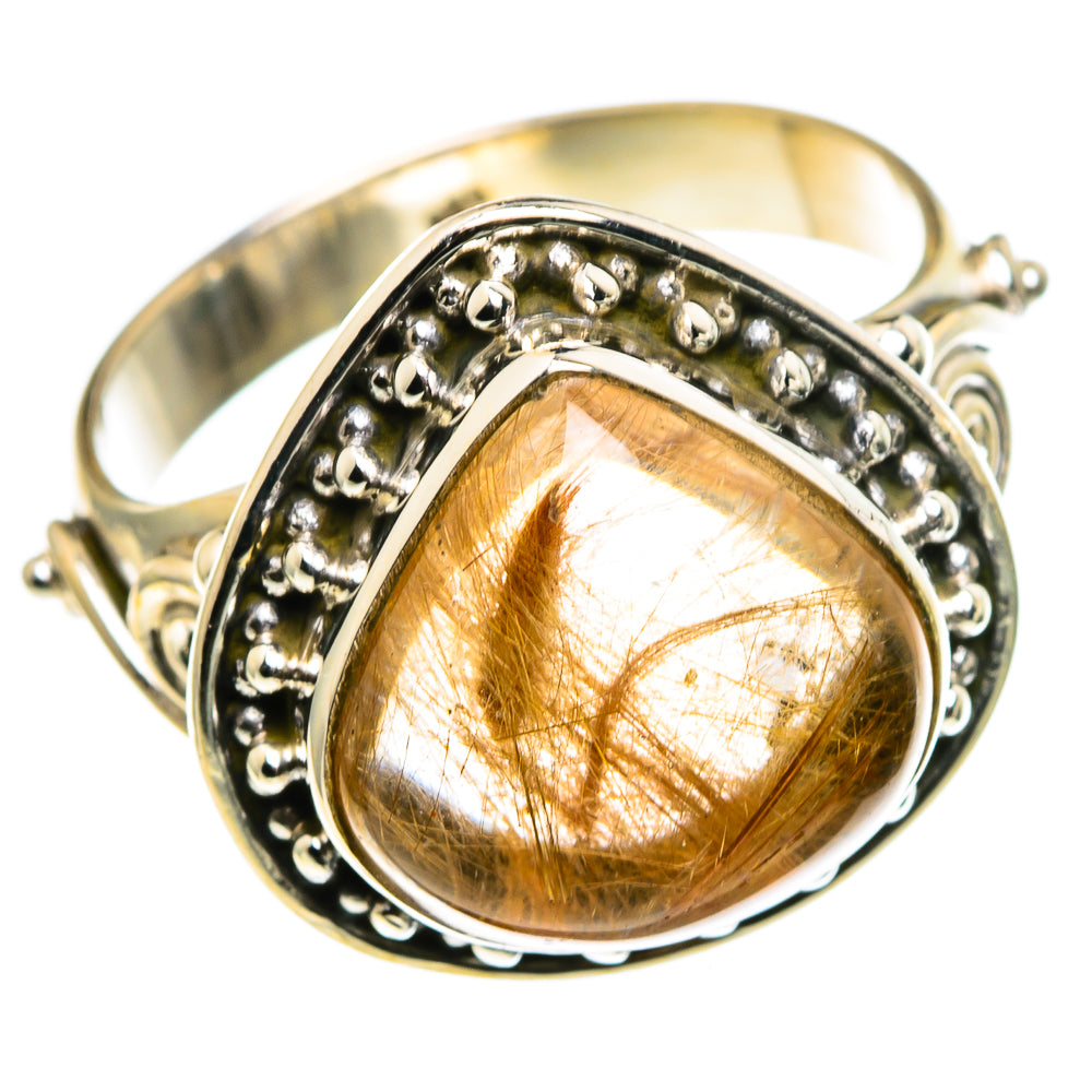 Rutilated Quartz Rings handcrafted by Anasilvercos - RING86117