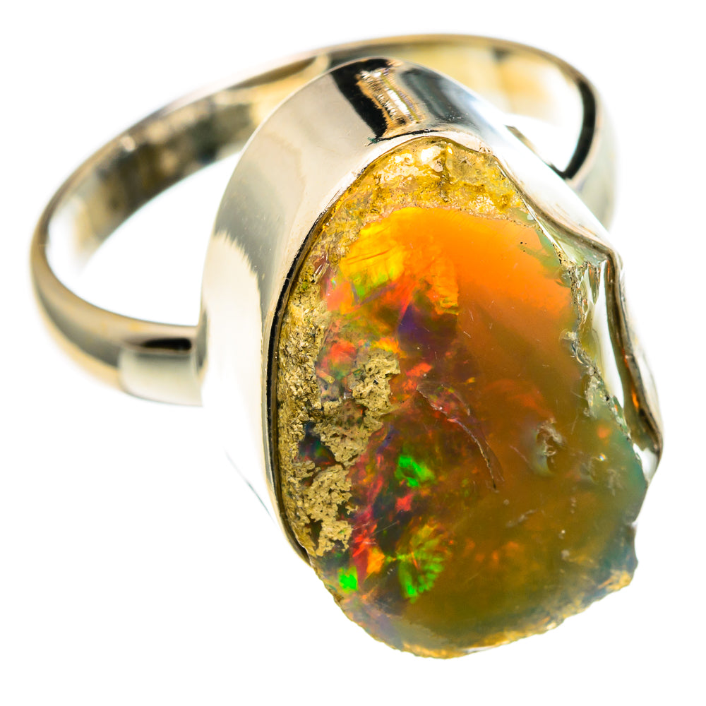Ethiopian Opal Rings handcrafted by Anasilvercos - RING86124