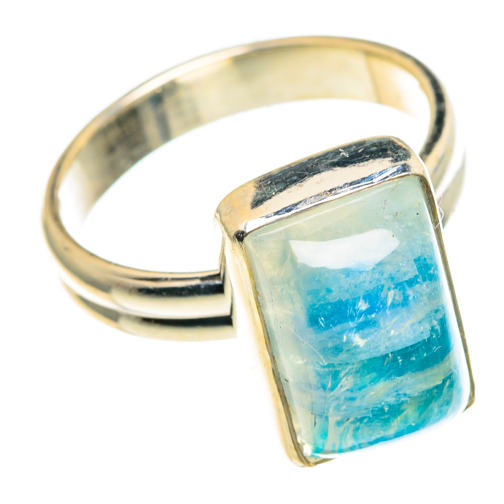 Rainbow Moonstone Rings handcrafted by Anasilvercos - RING86136