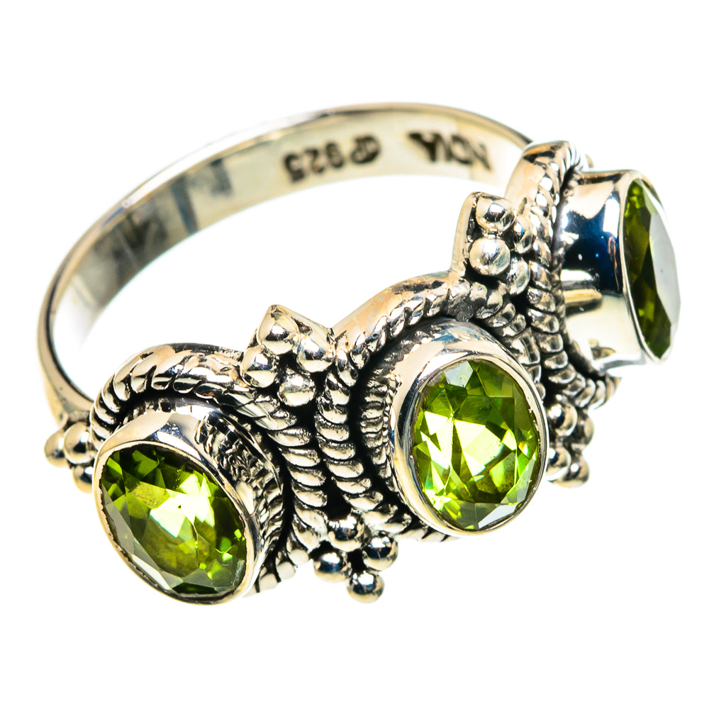 Peridot Rings handcrafted by Anasilvercos - RING86139