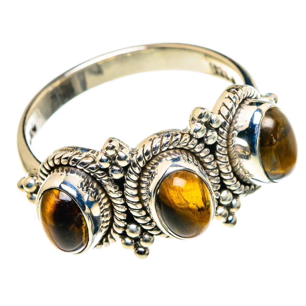 Tiger Eye Rings handcrafted by Anasilvercos - RING86146 - Photo 2