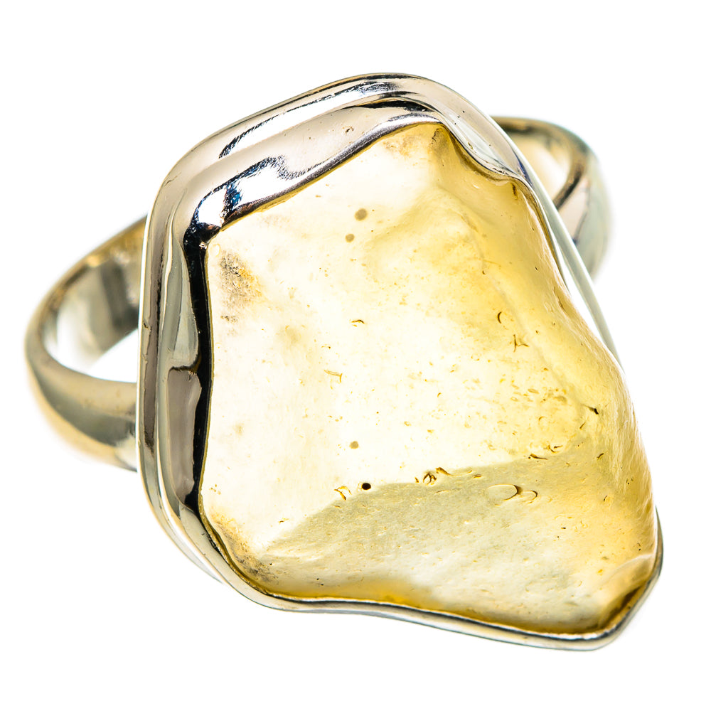 Libyan Desert Glass Rings handcrafted by Anasilvercos - RING86147