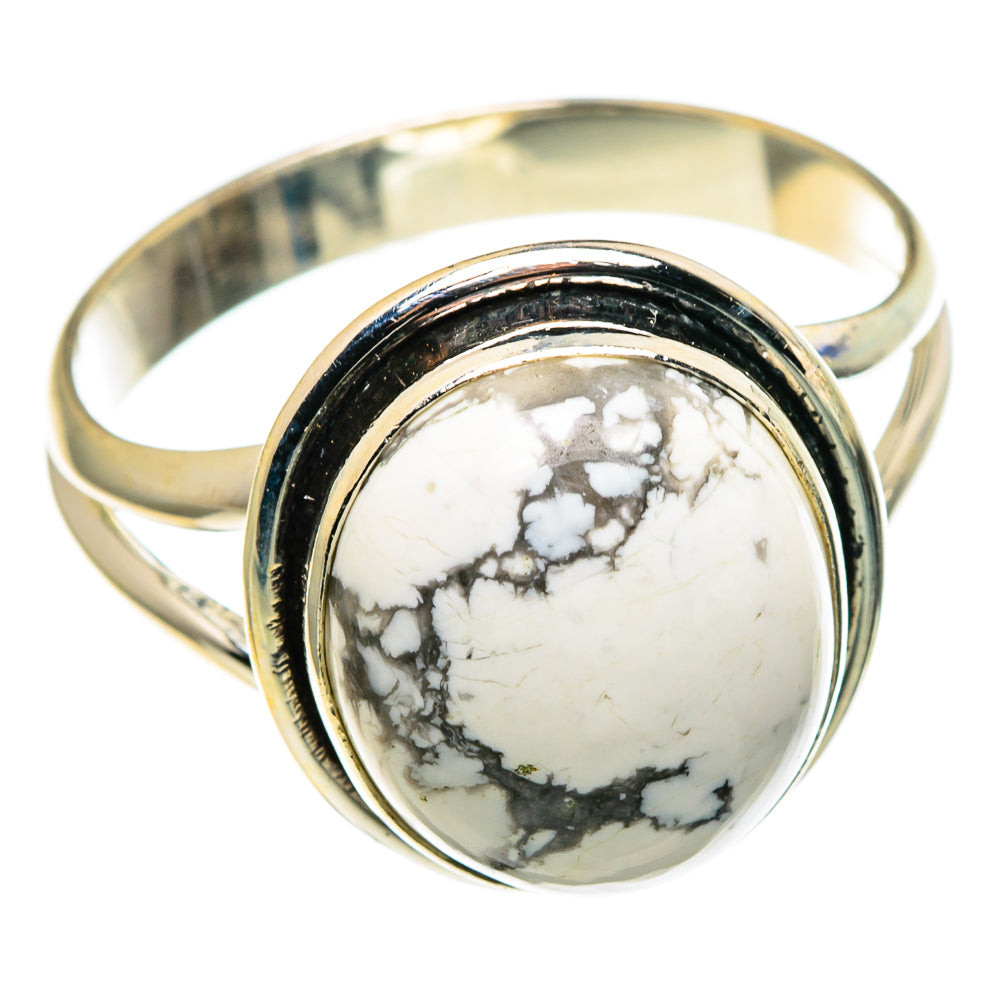 Howlite Rings handcrafted by Anasilvercos - RING86163