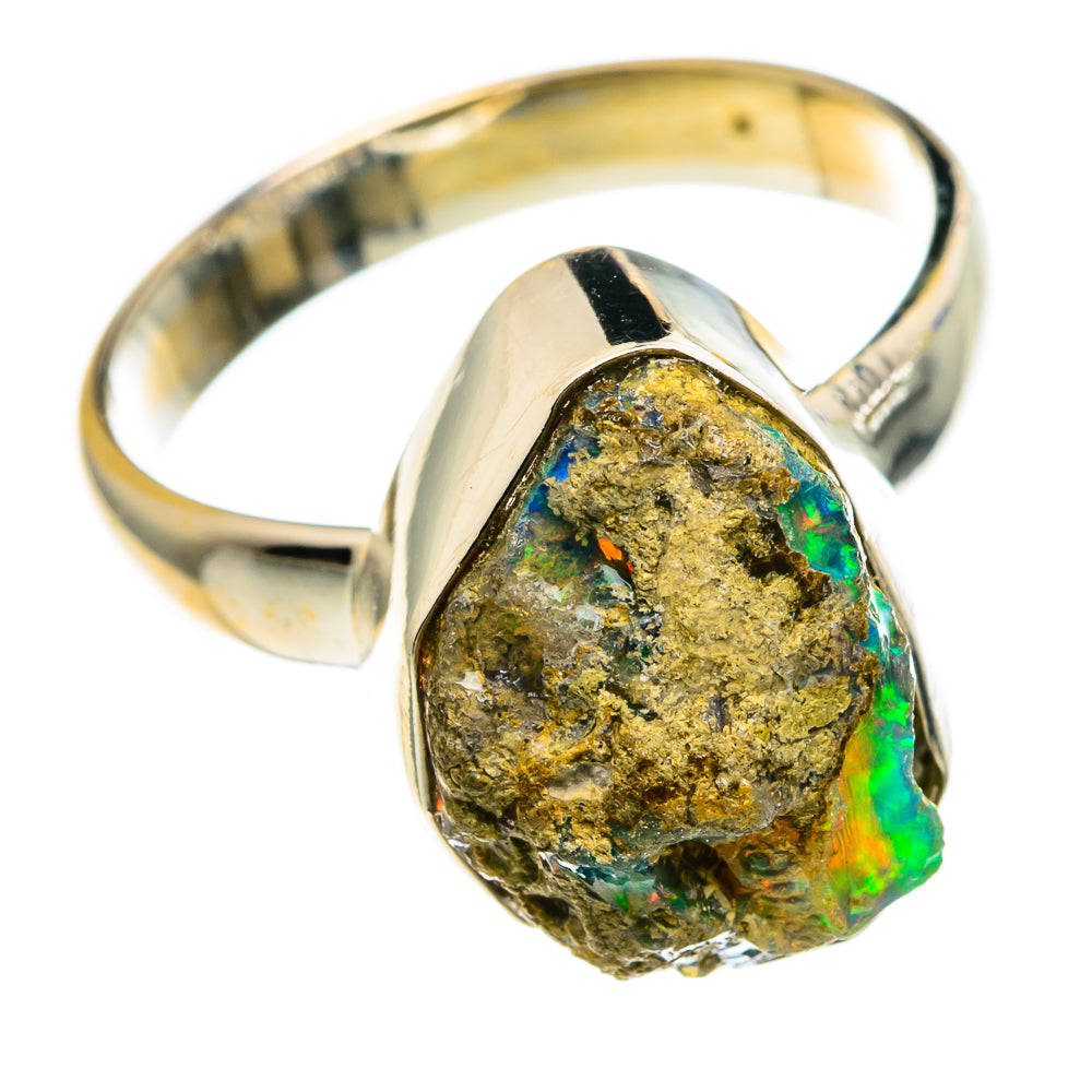 Ethiopian Opal Rings handcrafted by Anasilvercos - RING86166