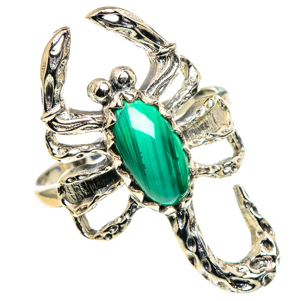 Malachite Rings handcrafted by Anasilvercos - RING86174