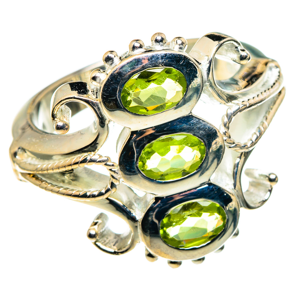 Peridot Rings handcrafted by Anasilvercos - RING86178