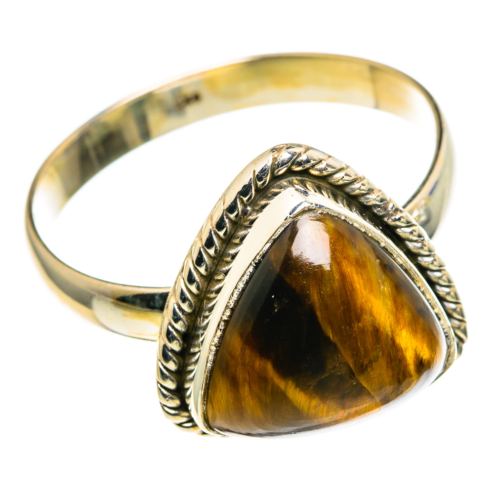 Tiger Eye Rings handcrafted by Anasilvercos - RING86182