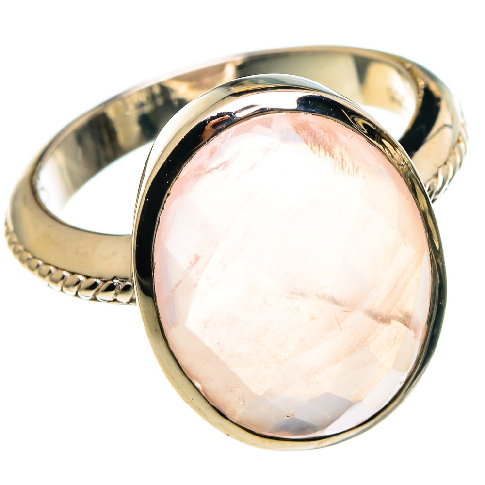Rose Quartz Rings handcrafted by Anasilvercos - RING86191