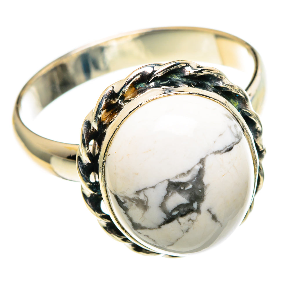 Howlite Rings handcrafted by Anasilvercos - RING86204