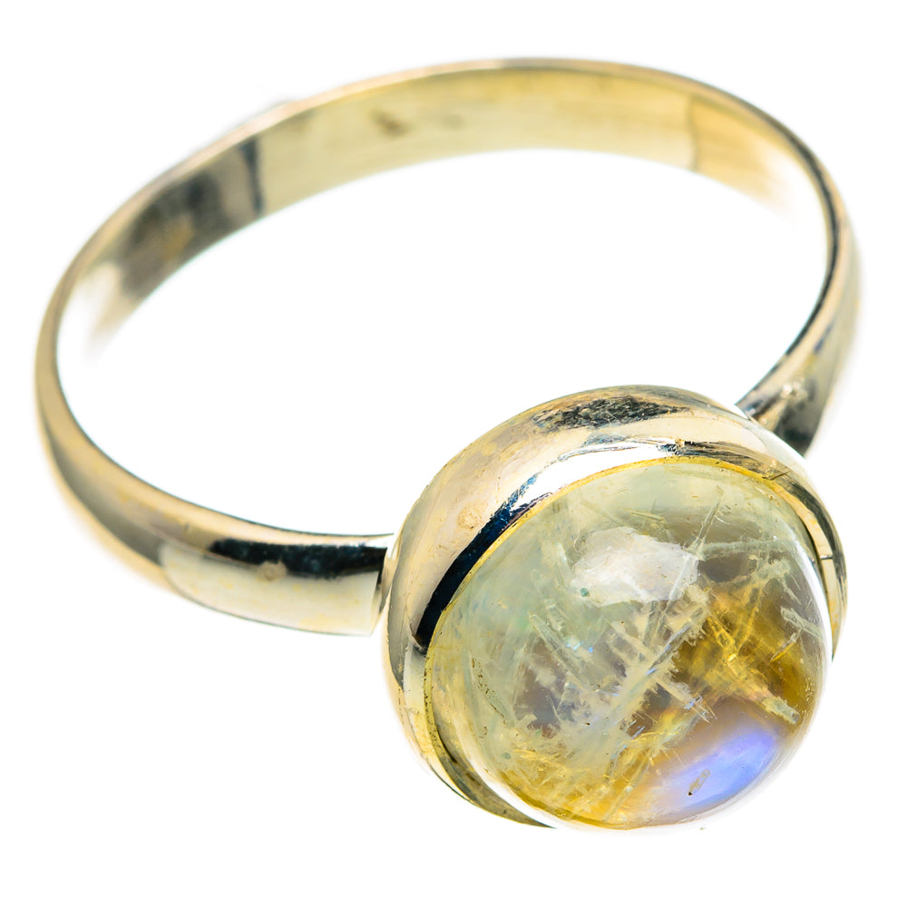 Yellow Moonstone Rings handcrafted by Anasilvercos - RING86208 - Photo 2