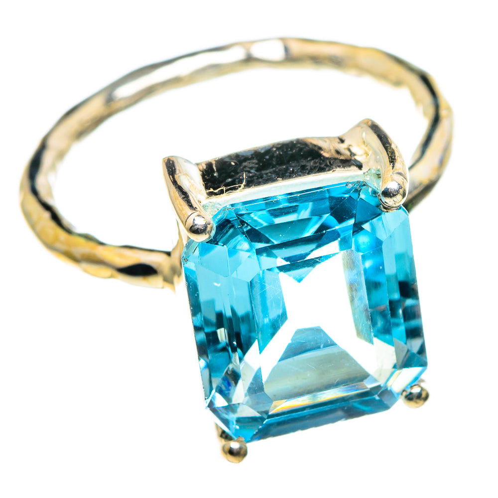 Blue Topaz Rings handcrafted by Anasilvercos - RING86212