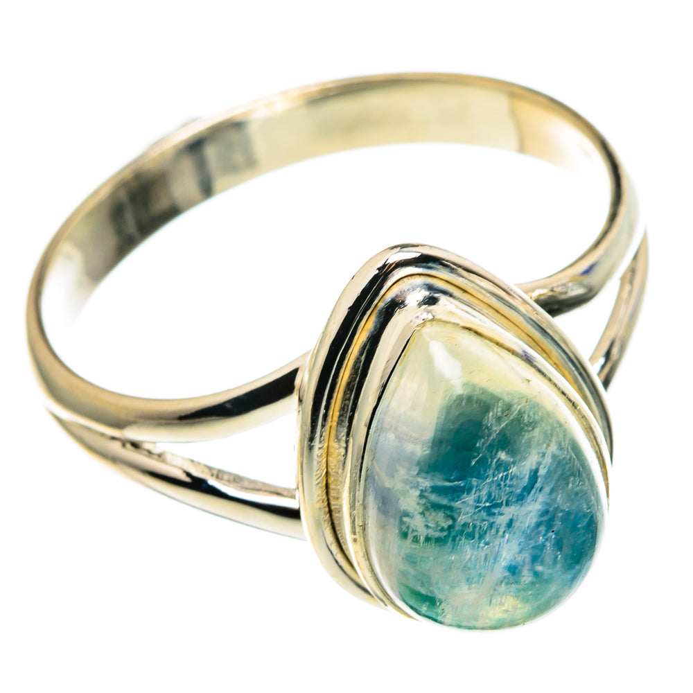 Rainbow Moonstone Rings handcrafted by Anasilvercos - RING86213