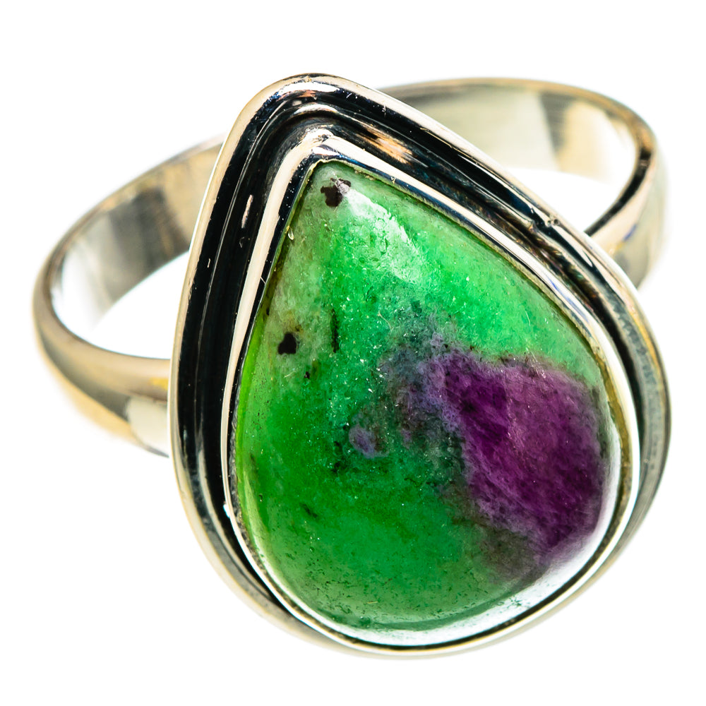 Ruby Zoisite Rings handcrafted by Anasilvercos - RING86217