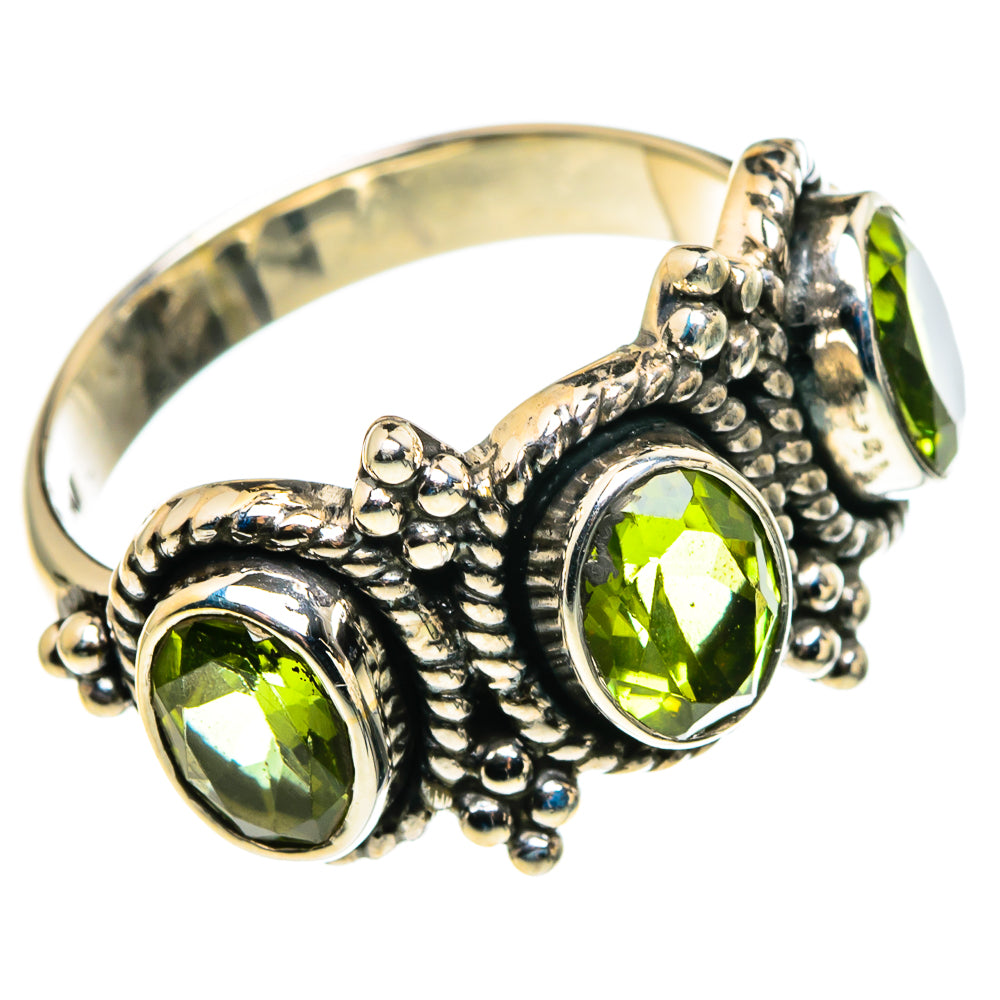 Peridot Rings handcrafted by Anasilvercos - RING86219