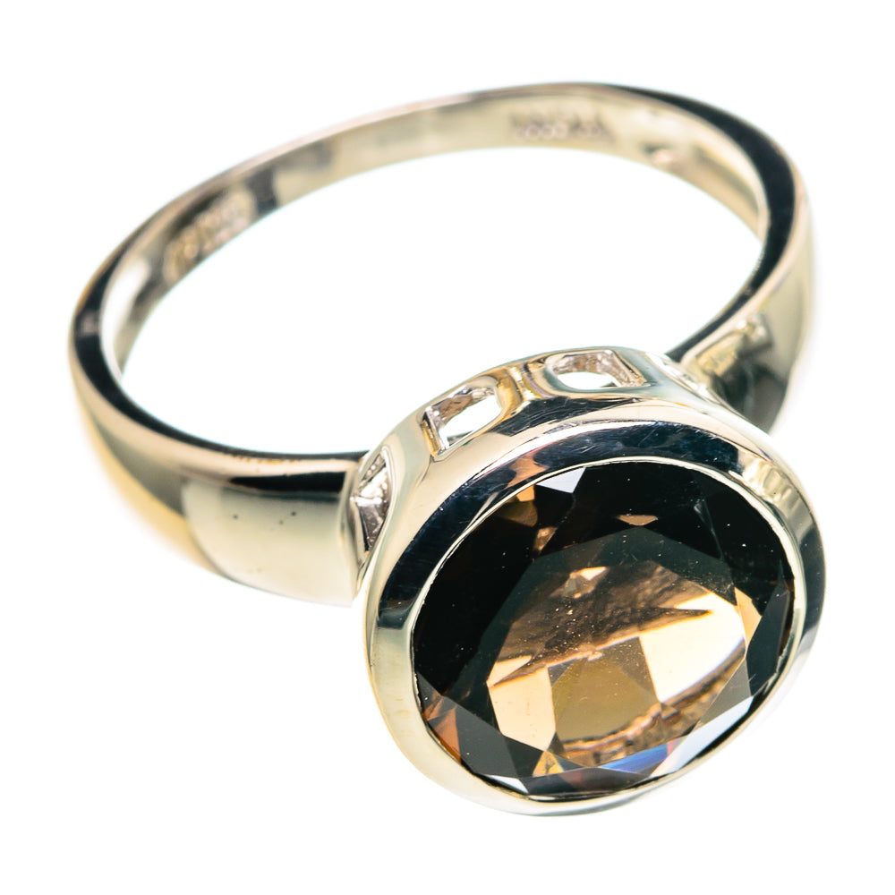 Smoky Quartz Rings handcrafted by Anasilvercos - RING86223