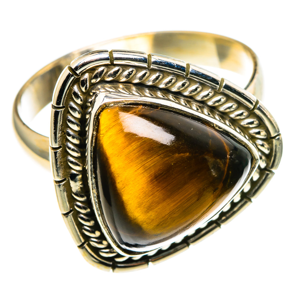 Tiger Eye Rings handcrafted by Anasilvercos - RING86224